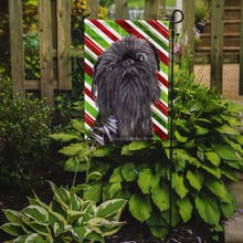 Load image into Gallery viewer, Brussels Griffon Candy Cane Christmas Garden Flag – Decorative Outdoor Yard Flag