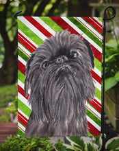 Load image into Gallery viewer, Brussels Griffon Candy Cane Christmas Garden Flag – Decorative Outdoor Yard Flag