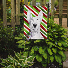 Load image into Gallery viewer, Bull Terrier Candy Cane Christmas Garden Flag – Decorative Outdoor Yard Flag