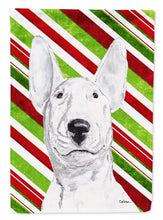 Load image into Gallery viewer, Bull Terrier Candy Cane Christmas Garden Flag – Decorative Outdoor Yard Flag