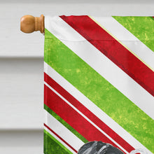 Load image into Gallery viewer, Chinese Crested Candy Cane Christmas Flag Canvas House Size