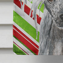 Load image into Gallery viewer, Chinese Crested Candy Cane Christmas Flag Canvas House Size