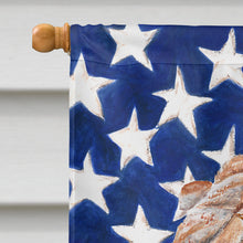 Load image into Gallery viewer, Shar Pei with American Flag USA Flag Canvas House Size SC9623CHF