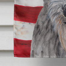 Load image into Gallery viewer, Scottish Deerhound with American Flag USA Flag Canvas House Size SC9634CHF