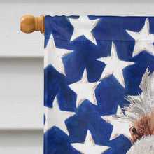 Load image into Gallery viewer, Otterhound with American Flag USA Flag Canvas House Size SC9636CHF