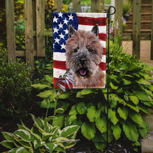 Load image into Gallery viewer, Norwich Terrier with American Flag USA Garden Flag – Decorative Outdoor Yard Flag SC9638GF
