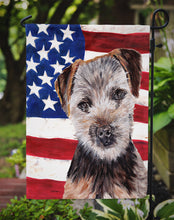 Load image into Gallery viewer, Norfolk Terrier Puppy with American Flag USA Garden Flag – Decorative Outdoor Yard Flag SC9639GF
