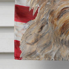 Load image into Gallery viewer, Golden Doodle 2 with American Flag USA Flag Canvas House Size SC9643CHF