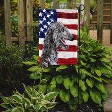 Load image into Gallery viewer, Scottish Deerhound with American Flag USA Garden Flag – Decorative Outdoor Yard Flag SC9645GF