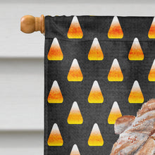 Load image into Gallery viewer, Shar Pei Candy Corn Halloween Flag Canvas House Size SC9647CHF