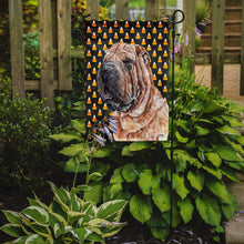 Load image into Gallery viewer, Shar Pei Candy Corn Halloween Garden Flag – Decorative Outdoor Yard Flag SC9647GF