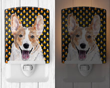 Load image into Gallery viewer, Cardigan Corgi Candy Corn Halloween Ceramic Night Light SC9648CNL
