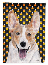 Load image into Gallery viewer, Cardigan Corgi Candy Corn Halloween Garden Flag – Decorative Outdoor Yard Flag SC9648GF