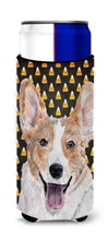 Load image into Gallery viewer, Cardigan Corgi Candy Corn Halloween Slim Can Hugger – Fun &amp; Functional Drink Coolers SC9648MUK