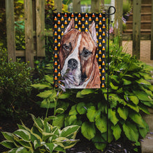 Load image into Gallery viewer, Staffordshire Bull Terrier Staffie Candy Corn Halloween Garden Flag – Decorative Outdoor Yard Flag SC9656GF