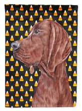 Load image into Gallery viewer, Redbone Coonhound Candy Corn Halloween Flag Canvas House Size SC9659CHF