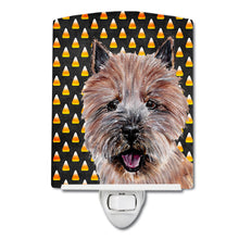 Load image into Gallery viewer, Norwich Terrier Candy Corn Halloween Ceramic Night Light SC9662CNL