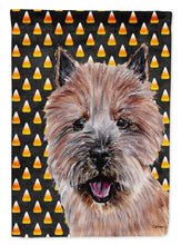 Load image into Gallery viewer, Norwich Terrier Candy Corn Halloween Garden Flag - Outdoor Decorative Yard Flag SC9662GF