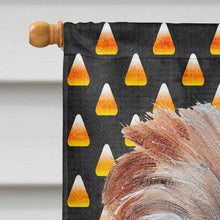 Load image into Gallery viewer, Norfolk Terrier Candy Corn Halloween Flag Canvas House Size SC9664CHF