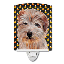 Load image into Gallery viewer, Norfolk Terrier Candy Corn Halloween Ceramic Night Light SC9664CNL