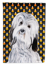 Load image into Gallery viewer, Havanese Candy Corn Halloween Garden Flag – Decorative Outdoor Yard Flag SC9665GF