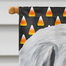 Load image into Gallery viewer, Great Pyrenees Candy Corn Halloween Flag Canvas House Size SC9666CHF