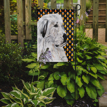 Load image into Gallery viewer, Great Pyrenees Candy Corn Halloween Garden Flag – Decorative Outdoor Yard Flag SC9666GF