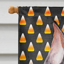 Load image into Gallery viewer, German Pinscher Candy Corn Halloween Flag Canvas House Size SC9668CHF