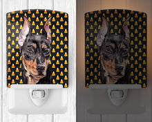 Load image into Gallery viewer, German Pinscher Candy Corn Halloween Ceramic Night Light SC9668CNL