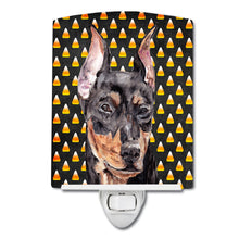 Load image into Gallery viewer, German Pinscher Candy Corn Halloween Ceramic Night Light SC9668CNL