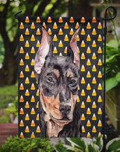 Load image into Gallery viewer, German Pinscher Candy Corn Halloween Garden Flag - Outdoor Decorative Yard Flag SC9668GF