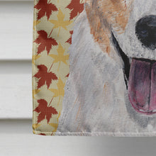 Load image into Gallery viewer, Cardigan Corgi Fall Leaves Flag Canvas House Size SC9672CHF