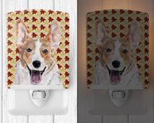 Load image into Gallery viewer, Cardigan Corgi Fall Leaves Ceramic Night Light SC9672CNL