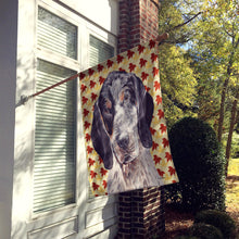 Load image into Gallery viewer, Blue Tick Coonhound Fall Leaves Flag Canvas House Size SC9673CHF
