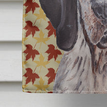 Load image into Gallery viewer, Blue Tick Coonhound Fall Leaves Flag Canvas House Size SC9673CHF