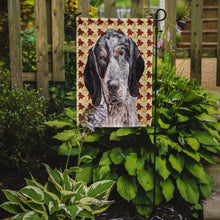 Load image into Gallery viewer, Blue Tick Coonhound Fall Leaves Garden Flag - Outdoor Decorative Yard Flag SC9673GF
