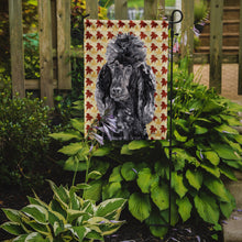 Load image into Gallery viewer, Black Standard Poodle Fall Leaves Garden Flag – Decorative Outdoor Yard Flag SC9674GF