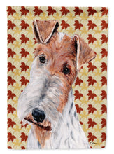 Load image into Gallery viewer, Wire Fox Terrier Fall Leaves Garden Flag – Decorative Outdoor Yard Flag SC9676GF