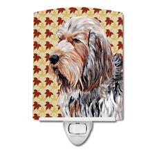 Load image into Gallery viewer, Otterhound Fall Leaves Ceramic Night Light SC9684CNL