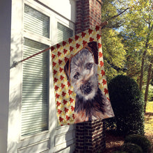 Load image into Gallery viewer, Norfolk Terrier Puppy Fall Leaves Flag Canvas House Size SC9687CHF