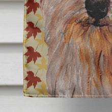 Load image into Gallery viewer, Norfolk Terrier Fall Leaves Flag Canvas House Size SC9688CHF