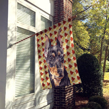 Load image into Gallery viewer, German Pinscher Fall Leaves Flag Canvas House Size SC9692CHF