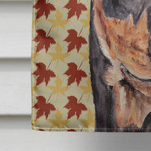 Load image into Gallery viewer, German Pinscher Fall Leaves Flag Canvas House Size SC9692CHF