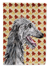 Load image into Gallery viewer, Scottish Deerhound Fall Leaves Garden Flag – Decorative Outdoor Yard Flag SC9693GF