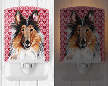 Load image into Gallery viewer, Collie Hearts and Love Ceramic Night Light SC9694CNL