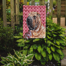 Load image into Gallery viewer, Shar Pei Hearts and Love Garden Flag – Decorative Outdoor Yard Flag SC9695GF