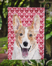 Load image into Gallery viewer, Cardigan Corgi Hearts and Love Garden Flag – Decorative Outdoor Yard Flag SC9696GF