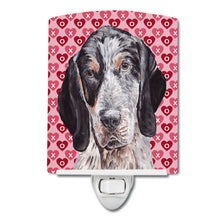 Load image into Gallery viewer, Blue Tick Coonhound Hearts and Love Ceramic Night Light SC9697CNL