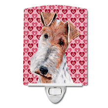 Load image into Gallery viewer, Wire Fox Terrier Hearts and Love Ceramic Night Light SC9700CNL