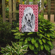 Load image into Gallery viewer, White Standard Poodle Hearts and Love Garden Flag – Decorative Outdoor Yard Flag SC9703GF